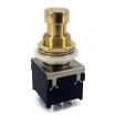 3PDT Stomp Foot / Pedal Switch Gold