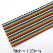 40 Conductor AWG 28 Flat Ribbon Cable Rainbow color 1FT (30cm) 