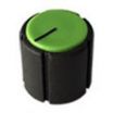 Black knob Green Top 17X16mm