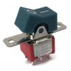 Mini Rocker Switch ON-ON DPDT Green Actuator with Marking