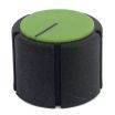 Black knob Green Top 21X16mm