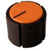 Black knob Orange Top 21X16mm