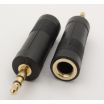 3.5mm STEREO to 6.35mm 1/4" Jack Adaptor Gold plated