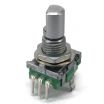 ROTARY ENCODER 11mm 20 Detents D shaft With Switch Vertical