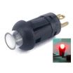 Illuminated PUSH BUTTON SWITCH SPST Momentary Red LED 0.1A 30VDC