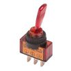 Auto Toggle Switch SPST On-Off Red LED 12V