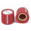 Control knob Red color 13x11mm Shaft hole 6.4mm