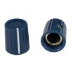Plastic Dark Blue knob 15X13mm Shaft Hole 6.4mm