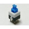 PUSH BUTTON SWITCH LATCHING ON/OFF DPDT 0.5A 50VDC 8x8mm
