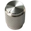 Aluminum Control Knurled knob Silver color 13x16mm Shaft hole 6.4mm