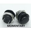 PUSH BUTTON SWITCH MOMENTARY Black Color SPST 3A 250VAC