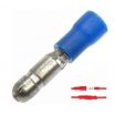 Male Bullet Insulated Crimp Terminal Blue Size 1.5mm² to 2.5mm²