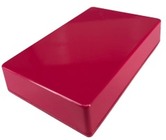 1590DD Style Aluminum Diecast Enclosure VIVA MAGENTA