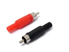 RCA Phono Plug Cable Mounting Red