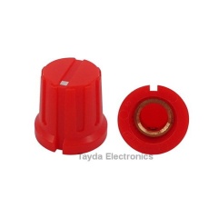 KN8F Red Knob 16x15mm