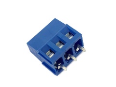 DG128 Screw Terminal Block 3 Positions 5mm Blue Color