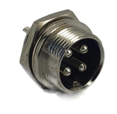 4 Pins Male circular connector 16mm GX16