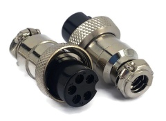 5 Pins Female circular connector 16mm GX16