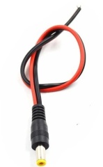 DC Power Jack 2.1x5.5mm Male With Wire Cable 