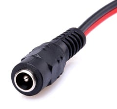 DC Power Jack 2.1x5.5mm female With Wire Cable 