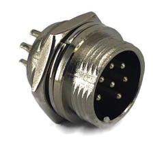 7 Pins Male circular connector 16mm GX16