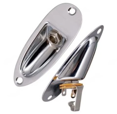 6.35mm 1/4" Stereo Insulated Dual Socket Jack 12 PCB Pins