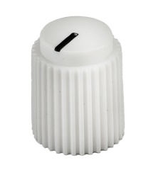 Ripple knob Pure White 14x17mm