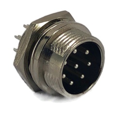 8 Pins Male circular connector 16mm GX16