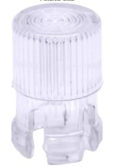 Flat cylindrical 5mm LED Lampshade Protector Clear Plastic Clip