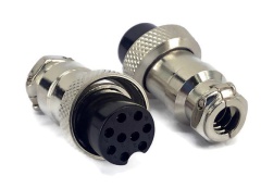 9 Pins Female circular connector 16mm GX16