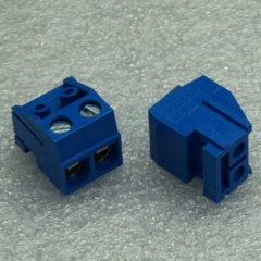 DG332 Screw Terminal Block 2 Positions 5mm Blue Color