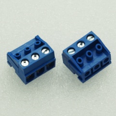DG332 Screw Terminal Block 3 Positions 5mm Blue Color