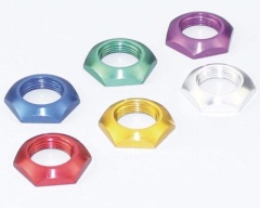 M12 Yellow Color Aluminum Nut For 3PDT Footswitch