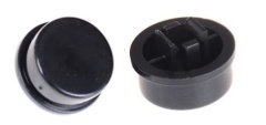 Round Tactile Push Button Cap Black Color 