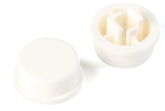 Round Tactile Push Button Cap White Color