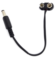 9V 9-Volt Battery snap Connector with 2.1mm DC plug T Type
