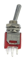 Sub Mini Toggle Switch 2M Series SPDT On-none-On