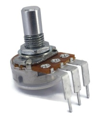 TAYDA 1M OHM Logarithmic Taper Potentiometer PCB Mount Round Shaft Dia: 6.35mm
