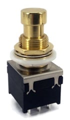 3PDT Stomp Foot / Pedal Switch Gold