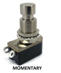 SPST Momentary Full Tone Push Button Stomp Foots / Pedal Switch
