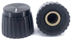 Marshall Black Body Black Top Knob Shaft Diameter 6.35mm