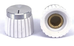 Marshall White Body Silver Top Knob Shaft Diameter 6.35mm