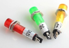 Yellow Led Indicator Pilot Lamp Panel Mount 12V