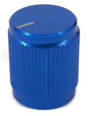 Aluminum Control Knurled knob 13x16mm Shaft Hole 6.4mm Blue
