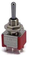 Mini Toggle Switch 1M Series DPDT On-On-On