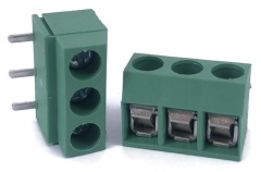 DG126 Screw Terminal Block 3 Positions 5mm Right Angle 