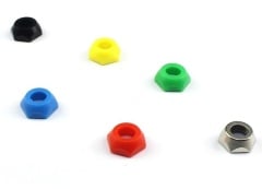 Red Nut Plastic For 6.35MM Phone Jack