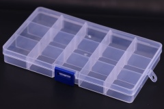 15 Grid Transparent Plastic Project Box