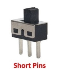 Slide Switch 1P2T Through Hole 2A 125VAC Short Pins