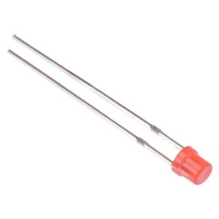 FLAT TOP RED LED 3mm Diffuse Lens